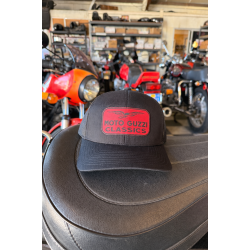 Moto Guzzi Classics Leather Patched Snapback Moto Guzzi Classics Leather Patched Snapback