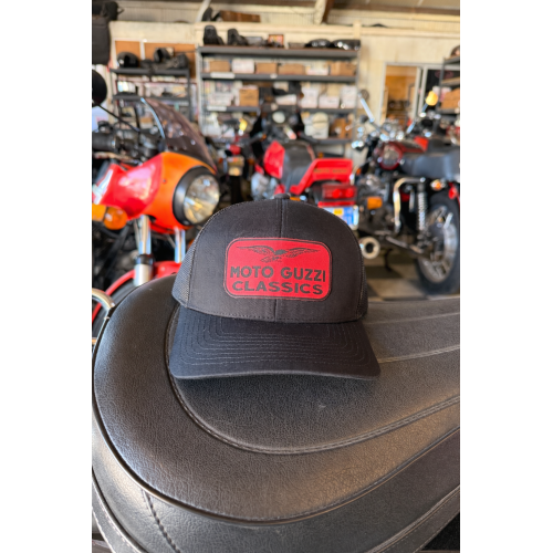 Moto Guzzi Classics Leather Patched Snapback Moto Guzzi Classics Leather Patched Snapback